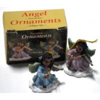 African American Angel Ornaments - Christian Closeout Gifts - Santa Shop Closeouts