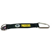 Green Bay Packers NFL Carabiner Key Chain - Sports Team Merchandise Closeouts - Santa Shop Closeouts
