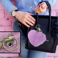 Grandma Plush Heart Key Chain - Grandma Closeout Gifts - Santa Shop Closeouts