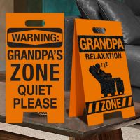 Grandpa Relaxation Zone Sign - Grandpa Closeout Gifts - Santa Shop Closeouts